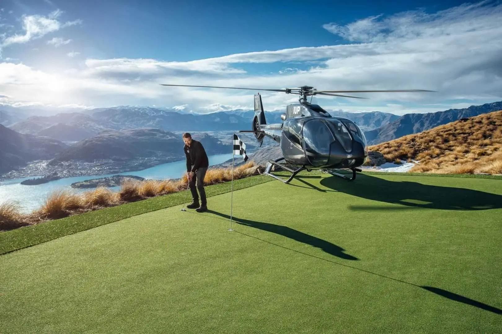 premium helicopter golf